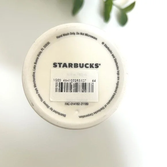 Starbucks Disneyland 2021 Christmas Holiday Mickey Ceramic Travel Tumbler 12oz - Picture 6 of 7